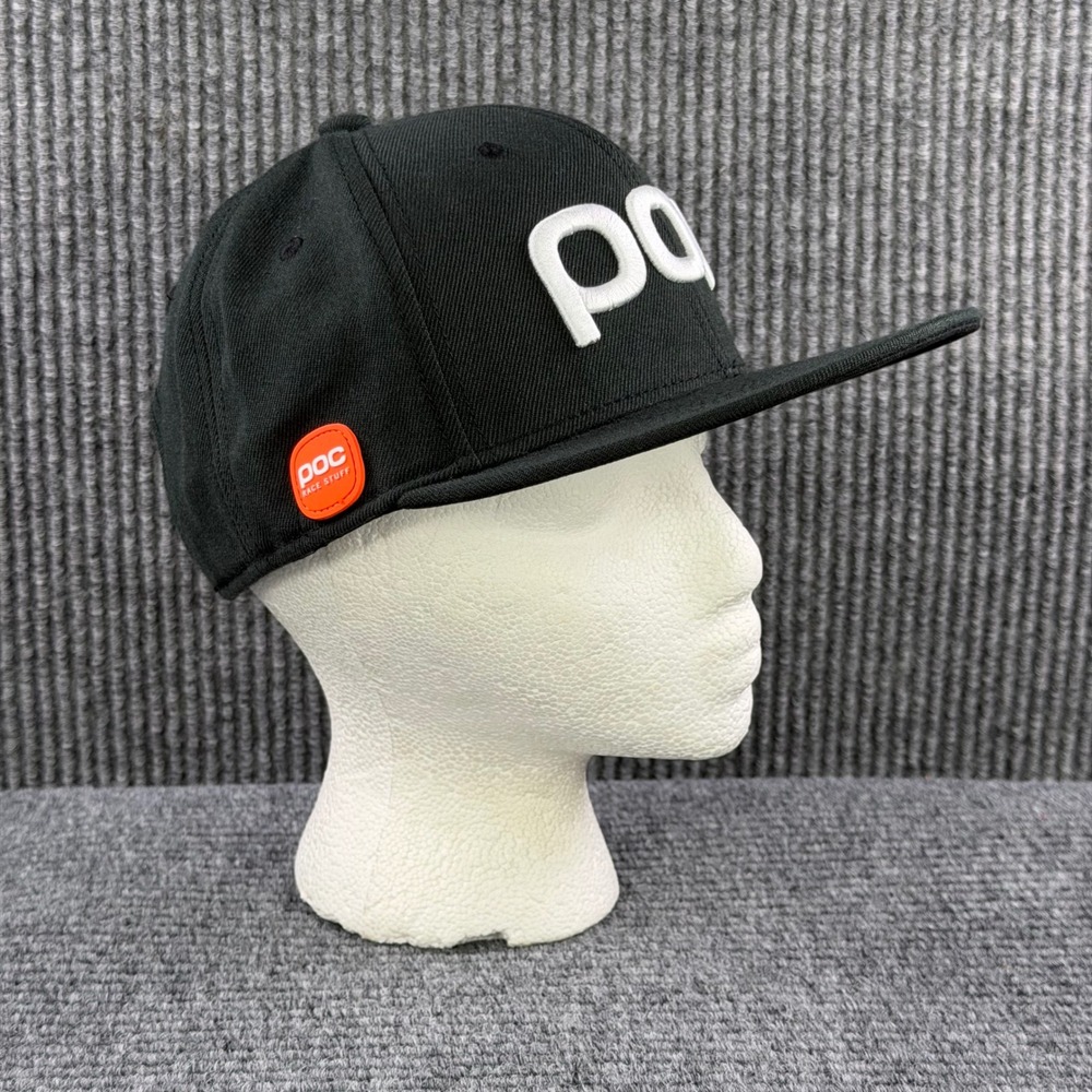 NEW POC Race Stuff Cap Uranium Black Flat Brim Snapback Hat Active Racing Riding